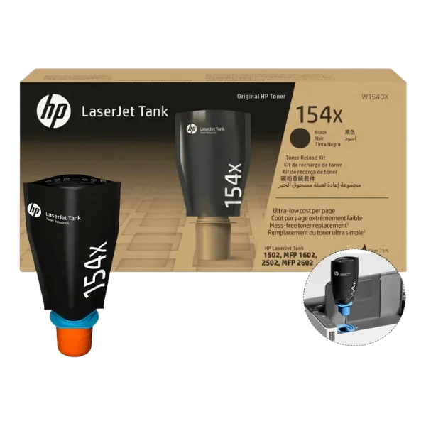 kit recarga tóner HP 154X negro - LaserJet Tanque 1604/2606 - Santiago